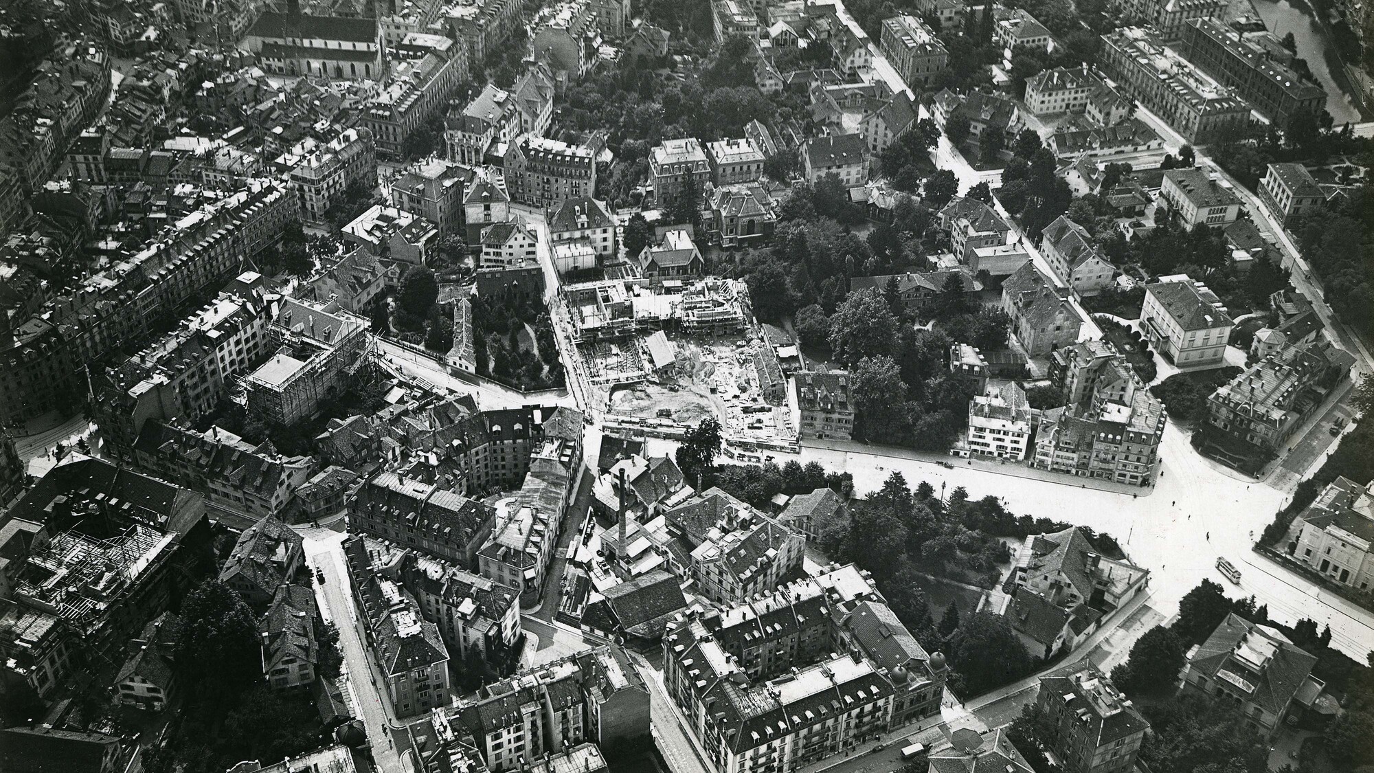 Baustelle Glockenhof um 1909  © Spelterini Eduard